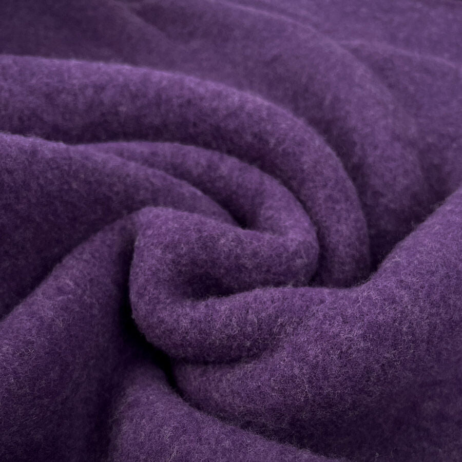 100% Fleece Wool Purple Australian Virgin Oeko Tex Knitted Coat Fabric