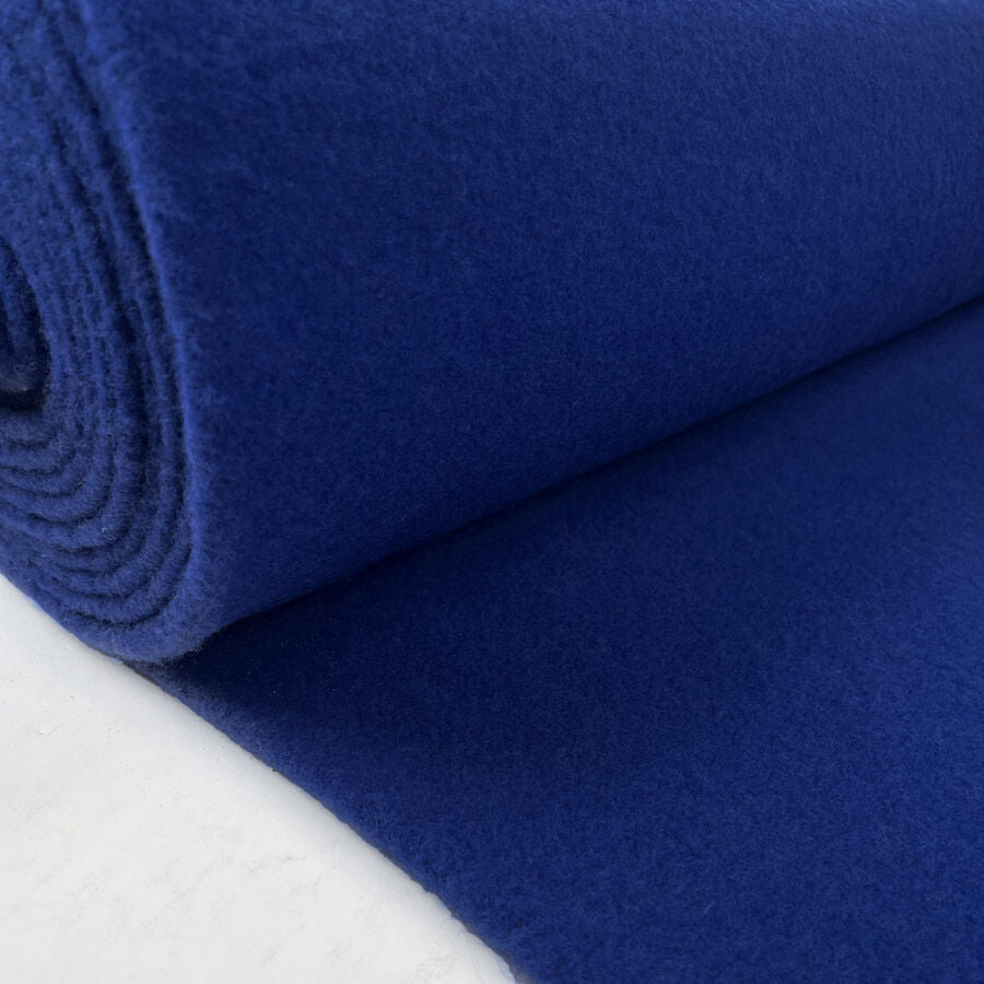 Remnant - 100% Wool Fleece - Royal (1m)