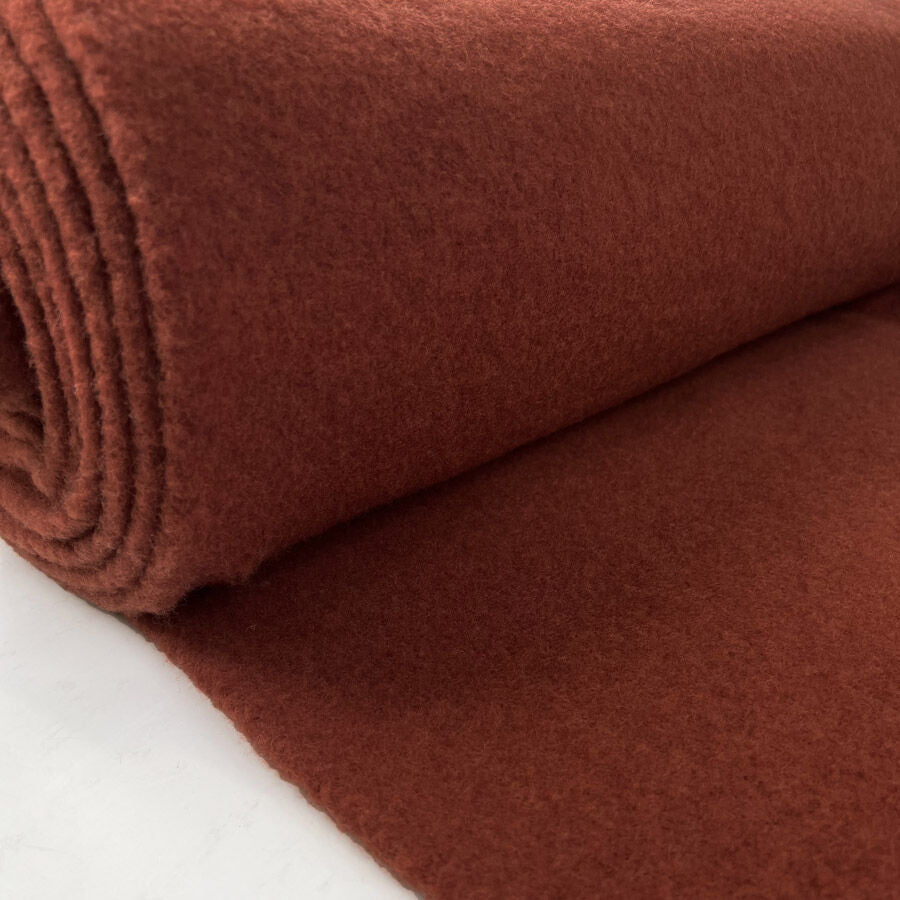 100% Wool Fleece - Rust