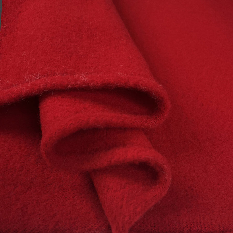 100% Wool Fleece - Scarlet Red