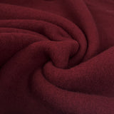 100% Wool Fleece - Wine Red