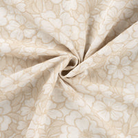 Vintage Embroidered Cotton - Floral - Sand