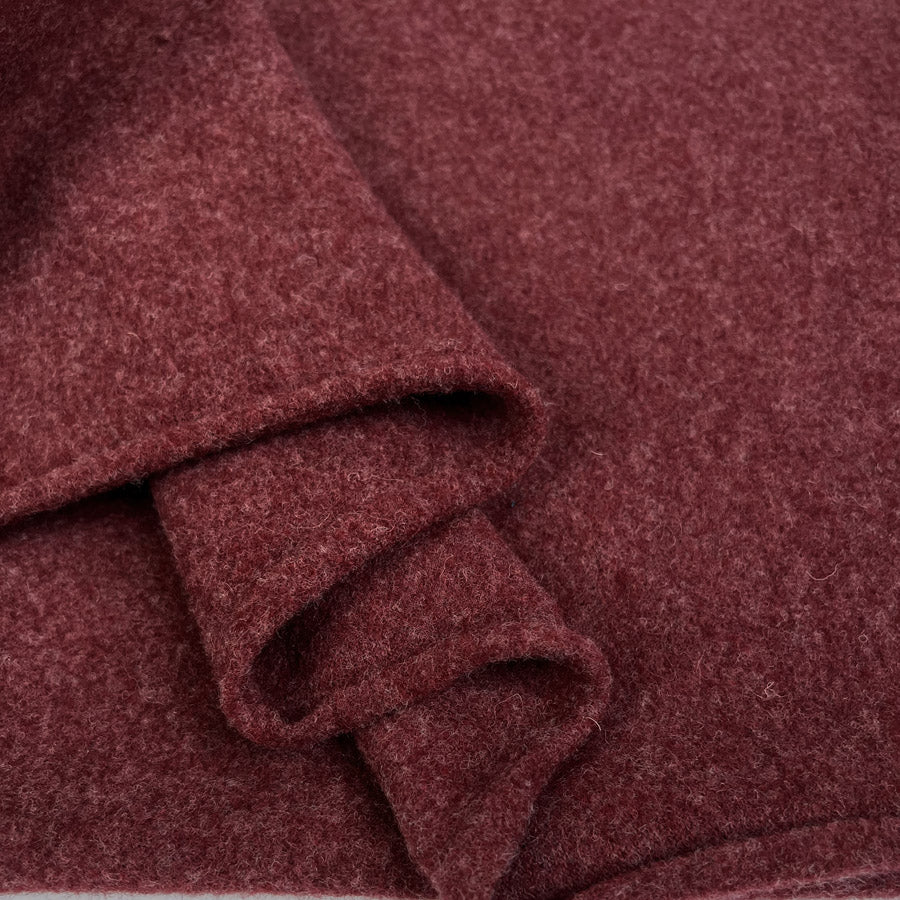 100% Merino Wool Fleece - Bordeaux