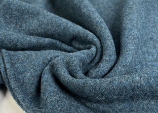 100% Merino Wool Petrol Blue Warm Coating Fabric CU