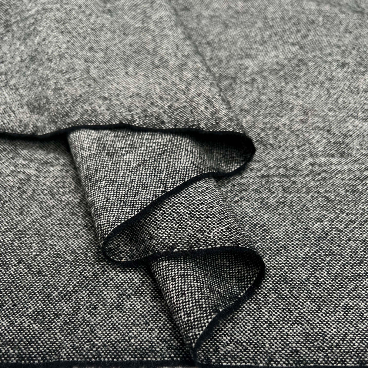 100% Wool Tweed - Grey