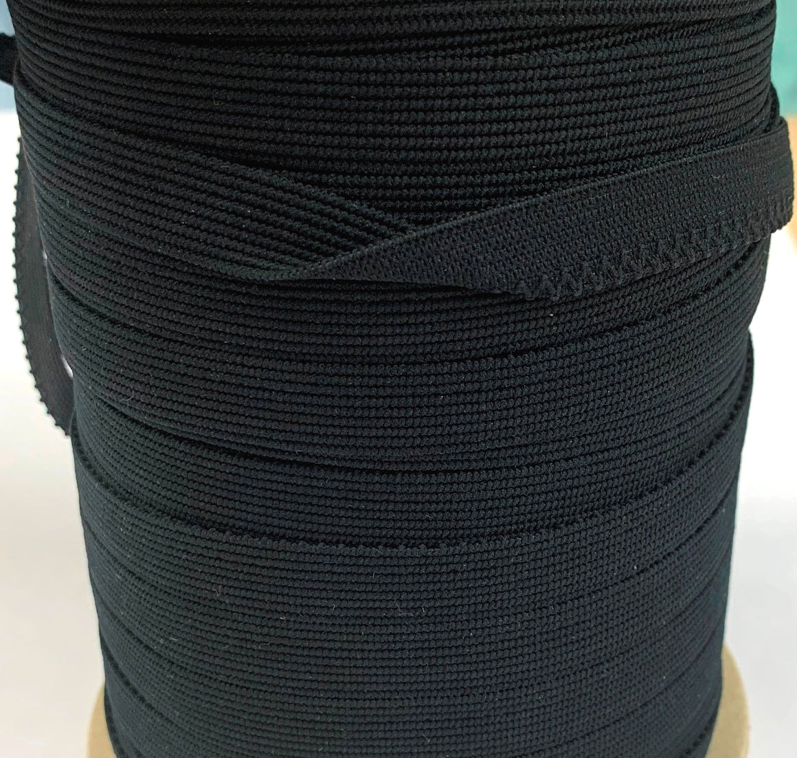 Soft Knitted Knicker Elastic - Black (12mm)