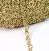 Gold Lurex Trim - Scallop (10mm)