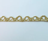 Gold Lurex Trim - Scallop (10mm)