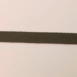 10mm Grey Cotton Herringbone Webbing