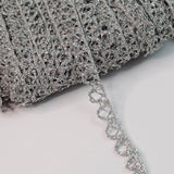 Silver Lurex Trim - Scallop (10mm)