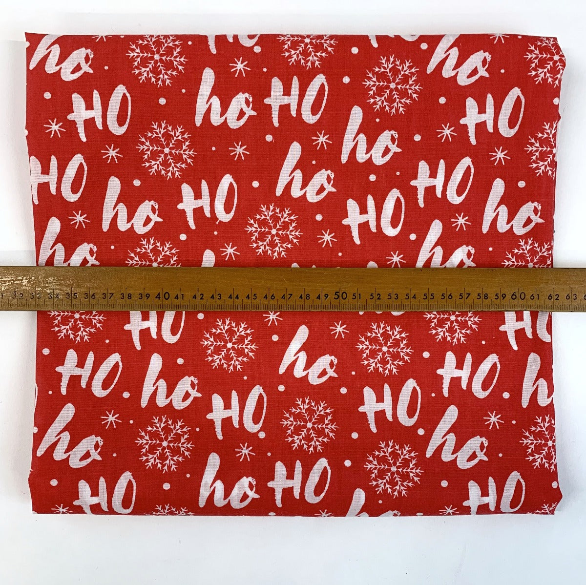 Remanant - Christmas Poly/Cotton - Ho! Ho! Ho! (0.5m)