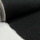 11oz Denim Oliver Cotton Black Plain Woven Jean Trouser Fabric Roll