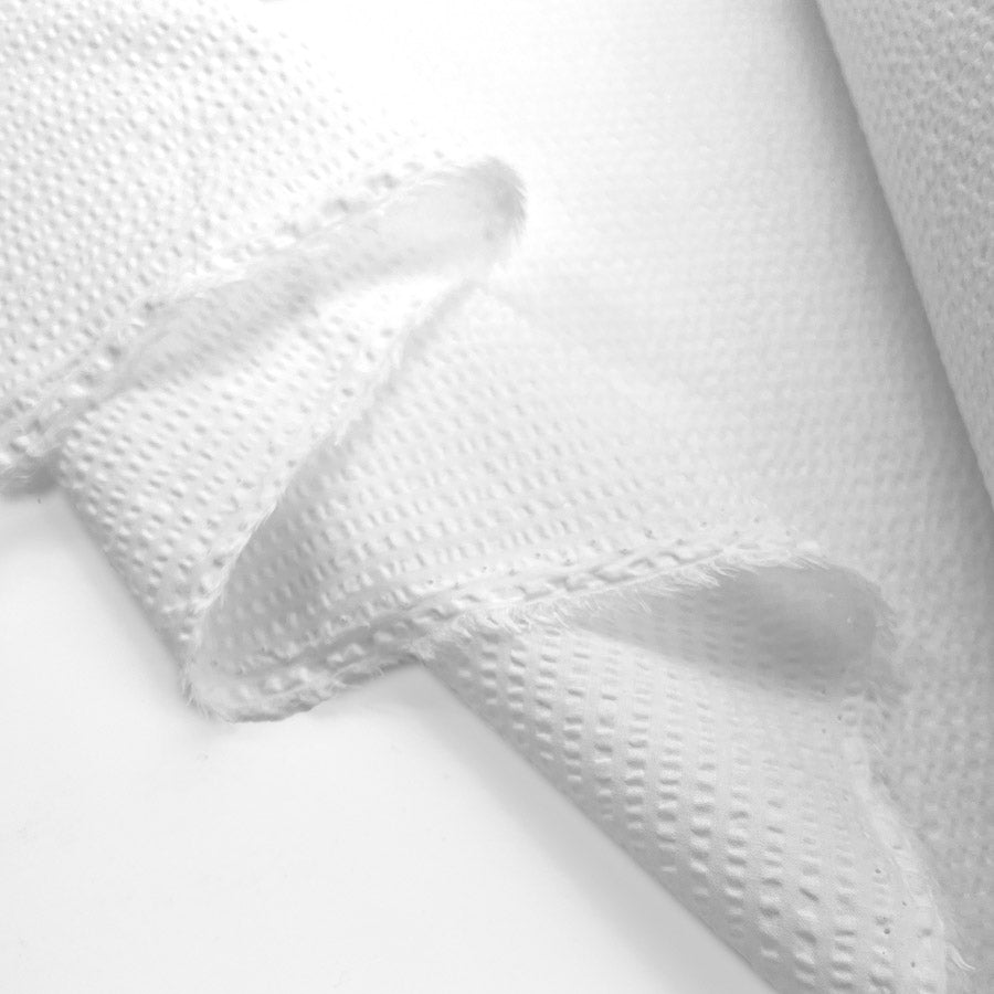 Remnant - Cloud Seersucker - White (1m)