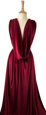 Remnant - Roxy Stretch Velvet - Wine (1.15m)