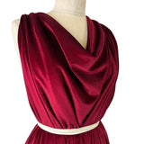 Remnant - Roxy Stretch Velvet - Wine (1.15m)