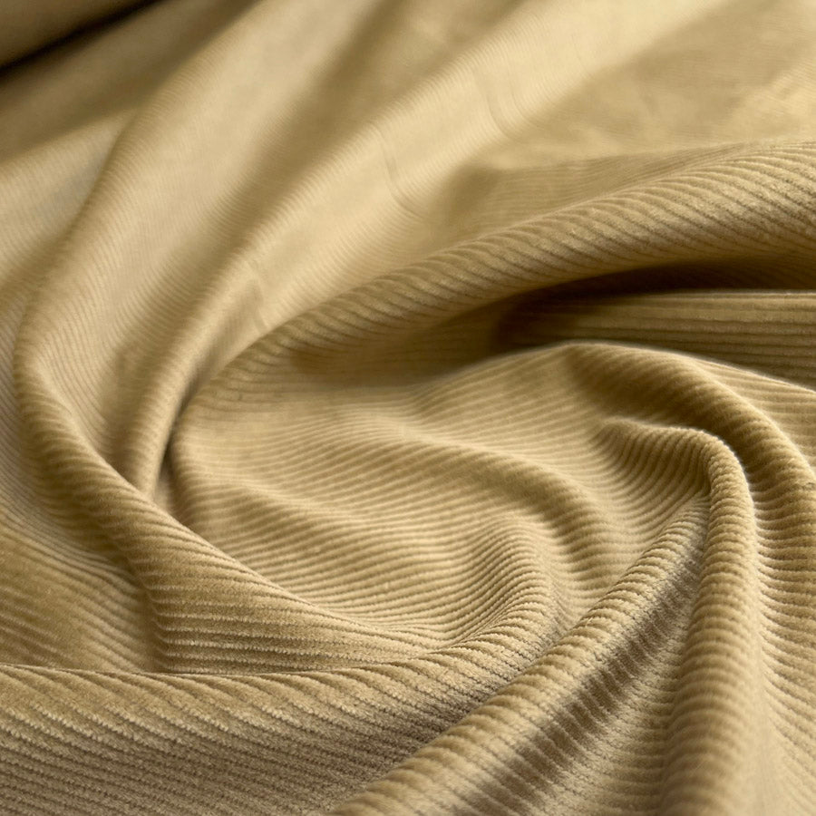 12 Wale Cotton Corduroy Fabric Win Win Pale Gold