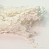 Bundle - 9.2 mtrs - 12mm White Austrian Daisy Applique Cotton Lace Trim