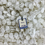 12mm White Austrian Daisy Applique Cotton Lace Trim