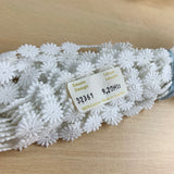 Bundle - 9.2 mtrs - 12mm White Austrian Daisy Applique Cotton Lace Trim