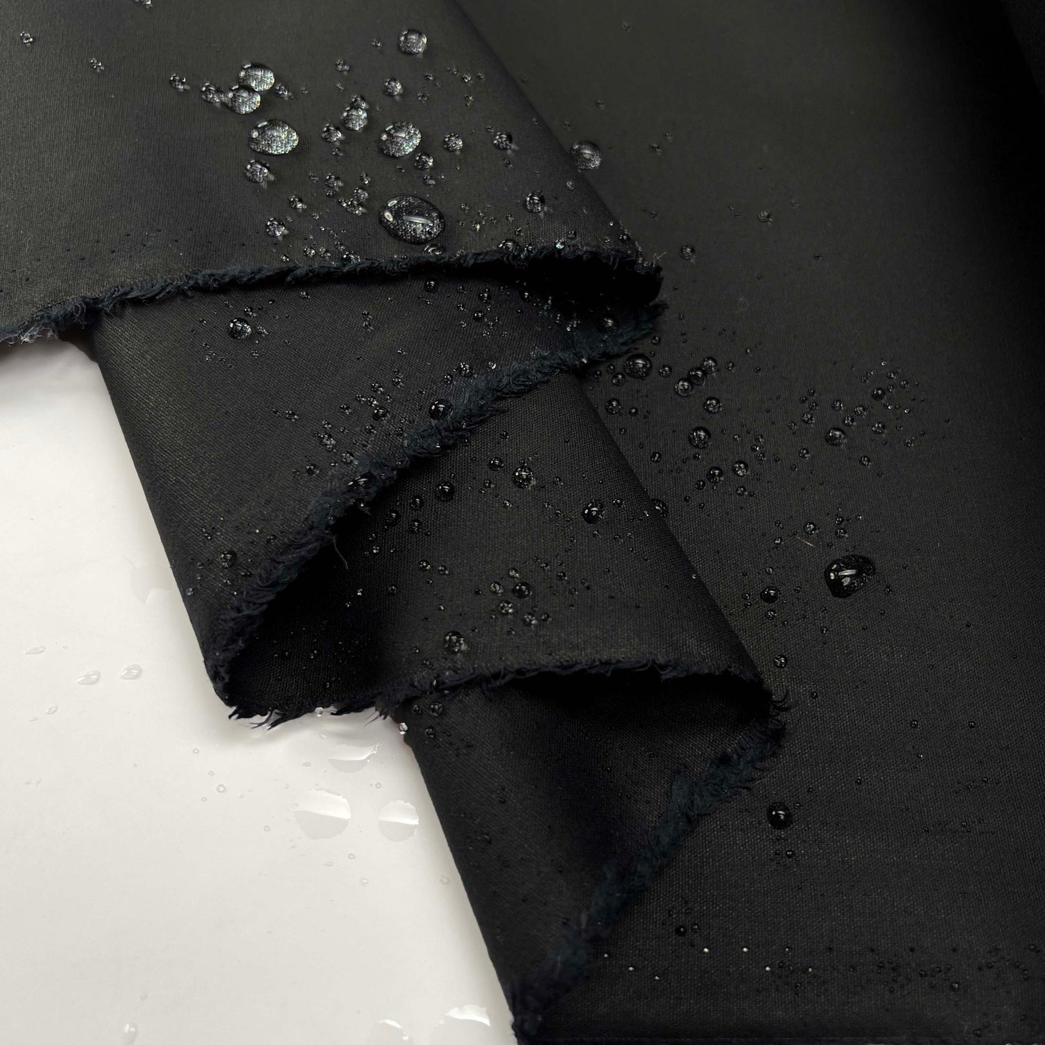 12oz_Waxed_Cotton_Navy_British_Water_Resistant_Coating_Fabric_Close_Up