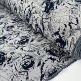 Remnant - Sterling Brocade - Navy (2.2m)