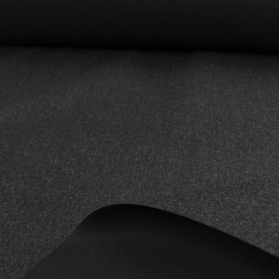 Remnant - Bonded Wool Cotton - Charcoal (1.5m)