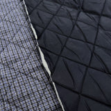 Remnant - Quilted Wool - Blue Check (1.25m)