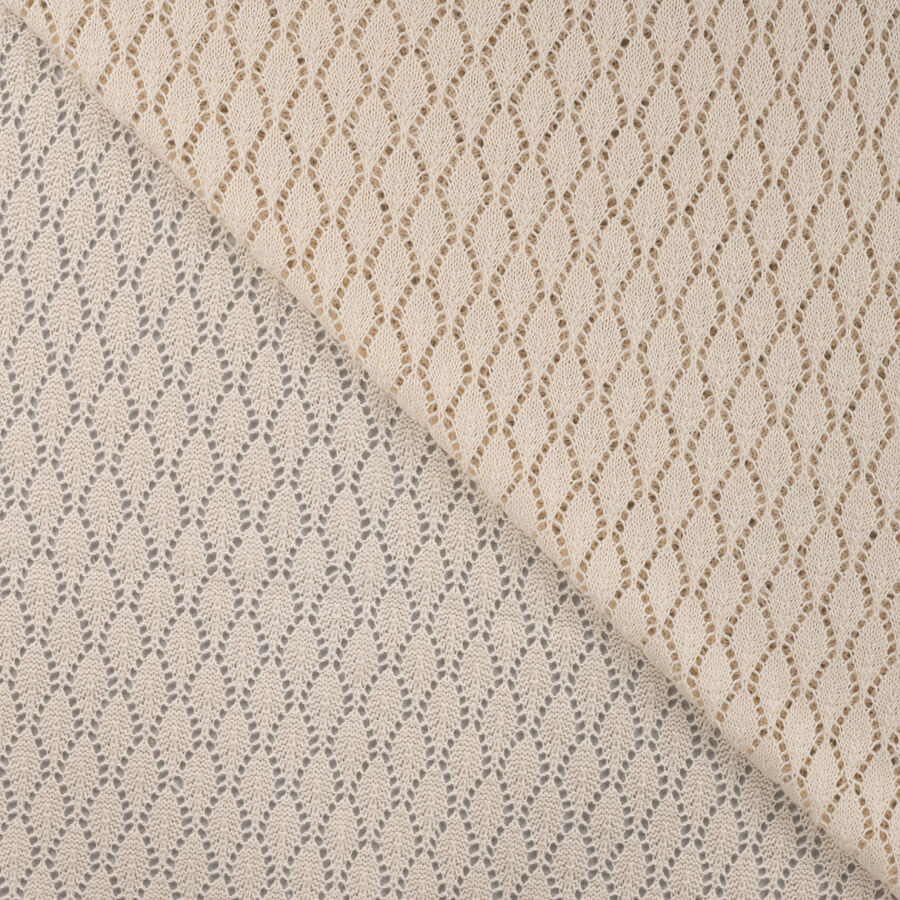 Remnant - Qjutie - Cotton Crochet - Ecru (1.5m)