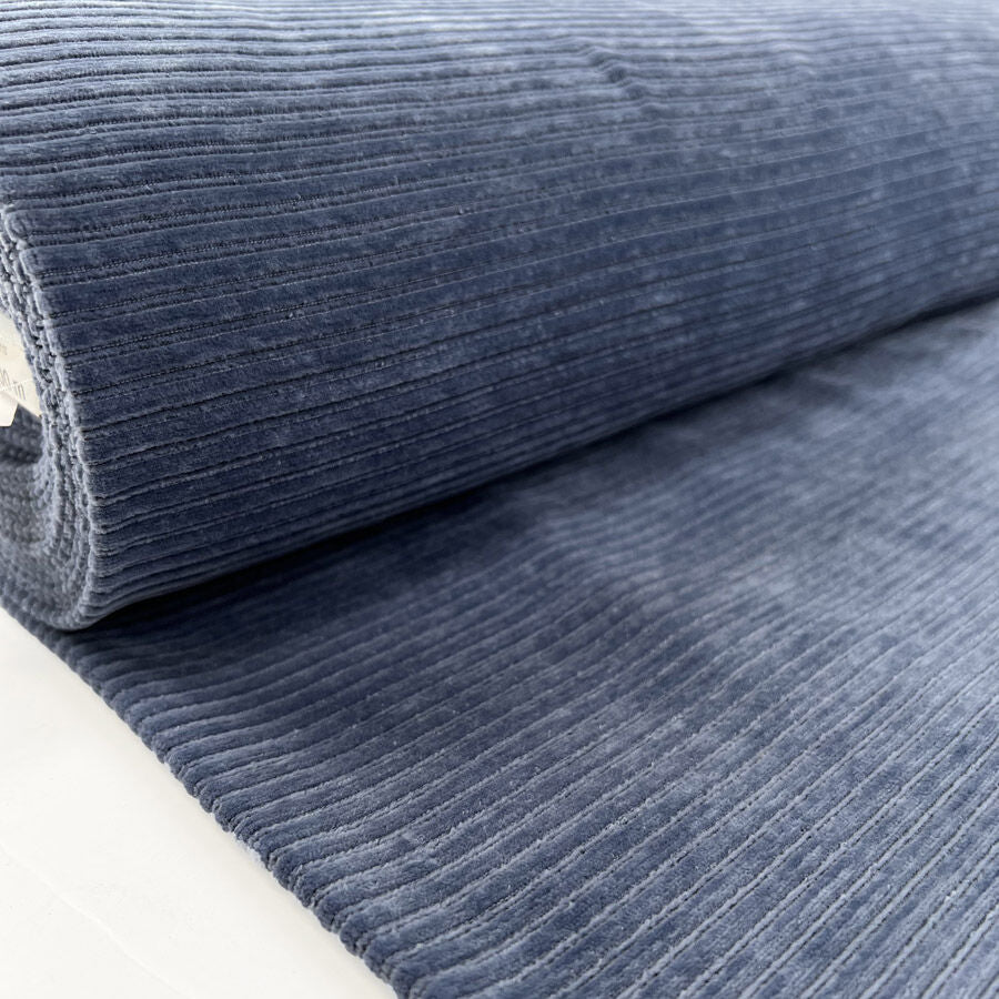 Remnant - Jersey Cord - Denim (1.65m)