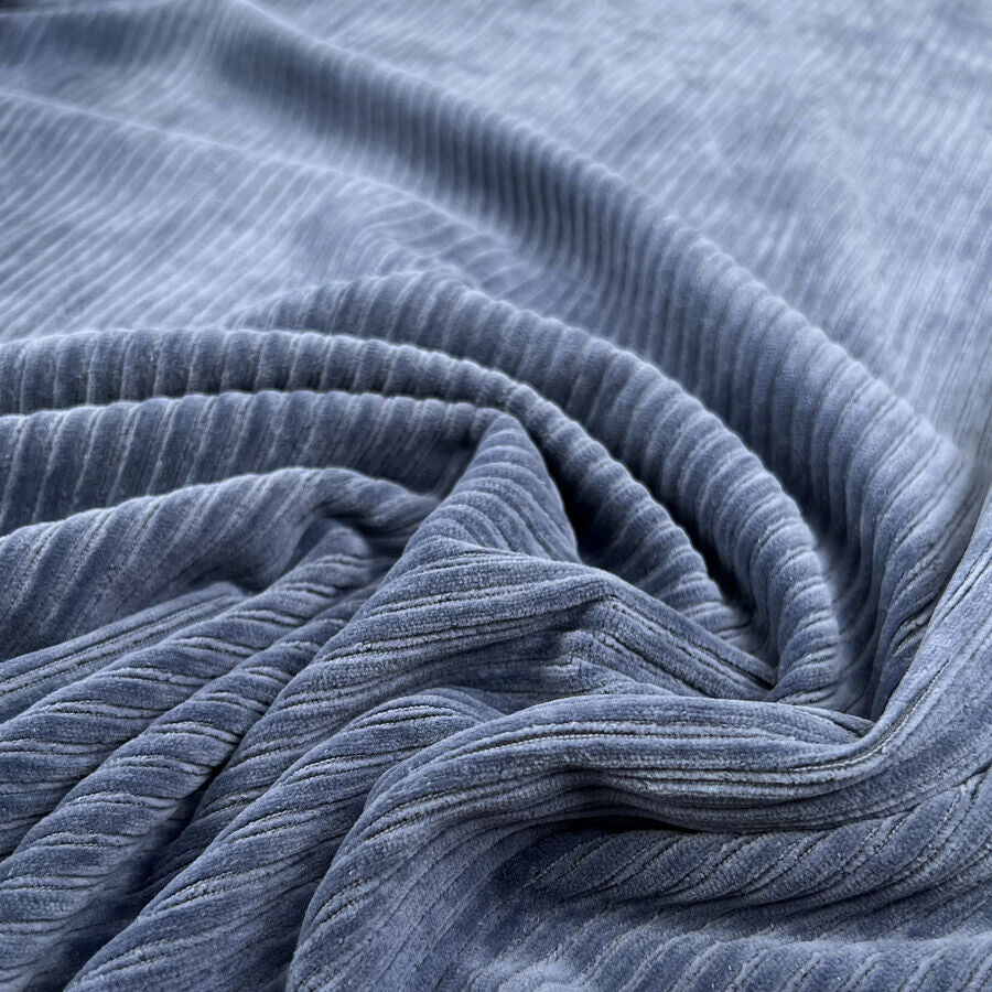 Remnant - Jersey Cord - Denim (1.65m)