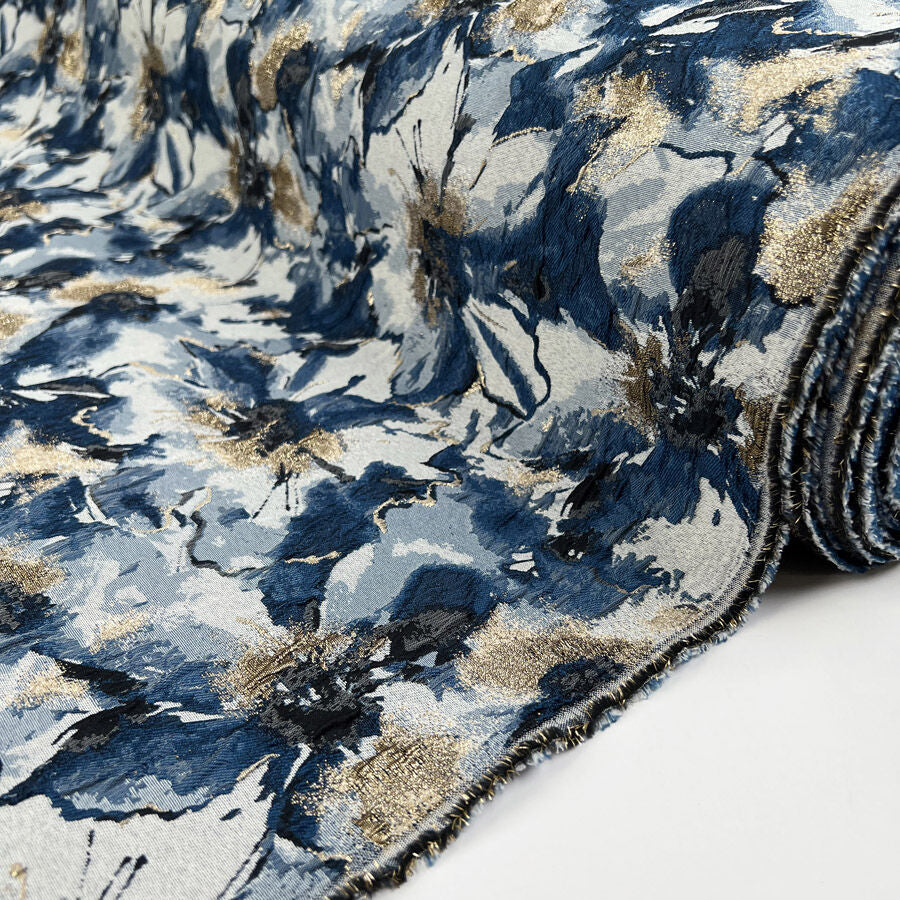 Bridget Brocade - Blue Gold