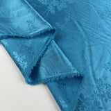 Stretch Breathable Lining - Turquoise Floral