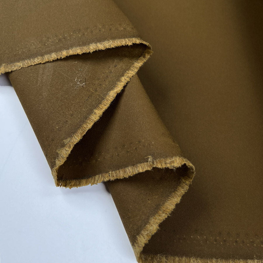 Waxed cotton canvas light tan