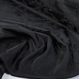 Satin Brocade - Black