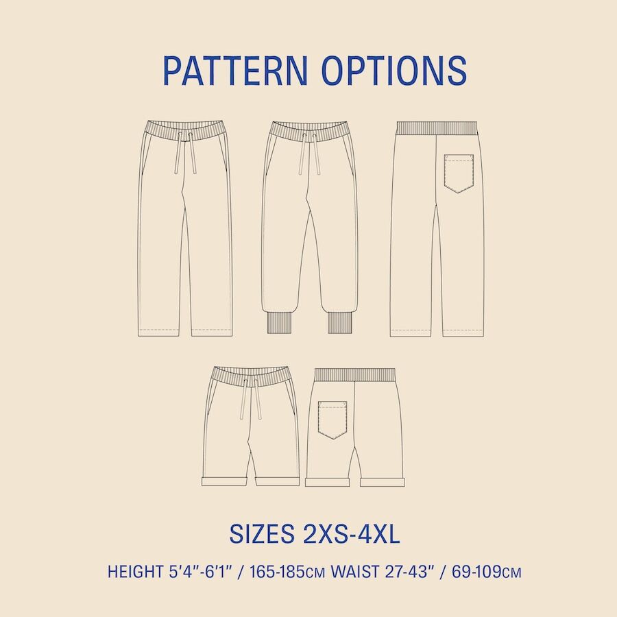 Wardrobe By Me - Men's Rebel Sweatpants Pattern