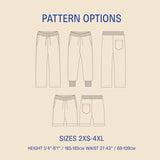 Wardrobe By Me - Men's Rebel Sweatpants Pattern