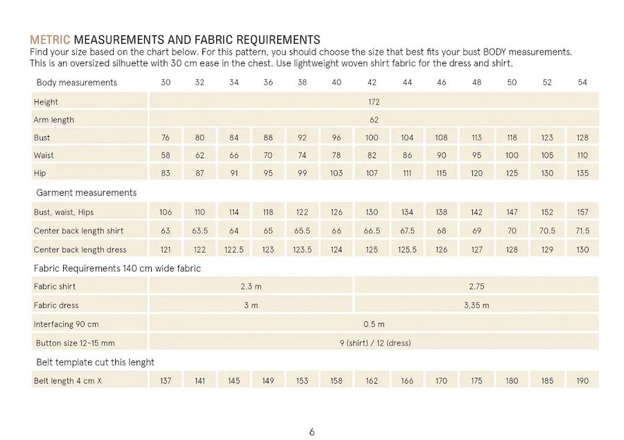 Wardrobe by Me - Big Shirt Dress Pattern