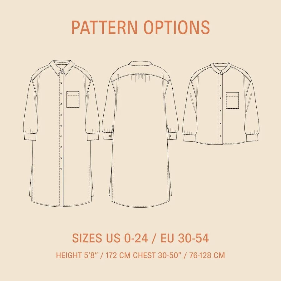 Wardrobe by Me - Big Shirt Dress Pattern