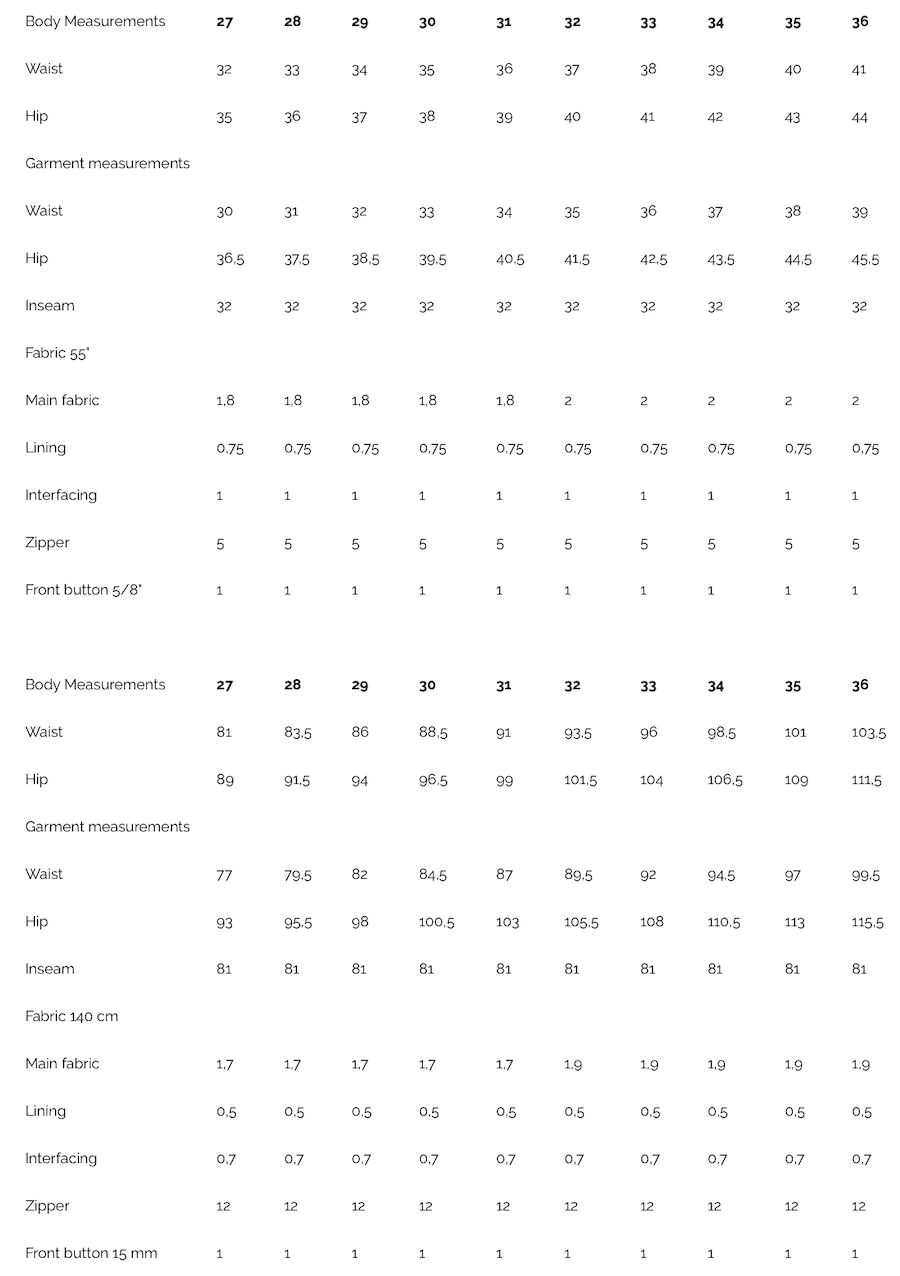 Wardrobe By Me - Chino Pants Pattern