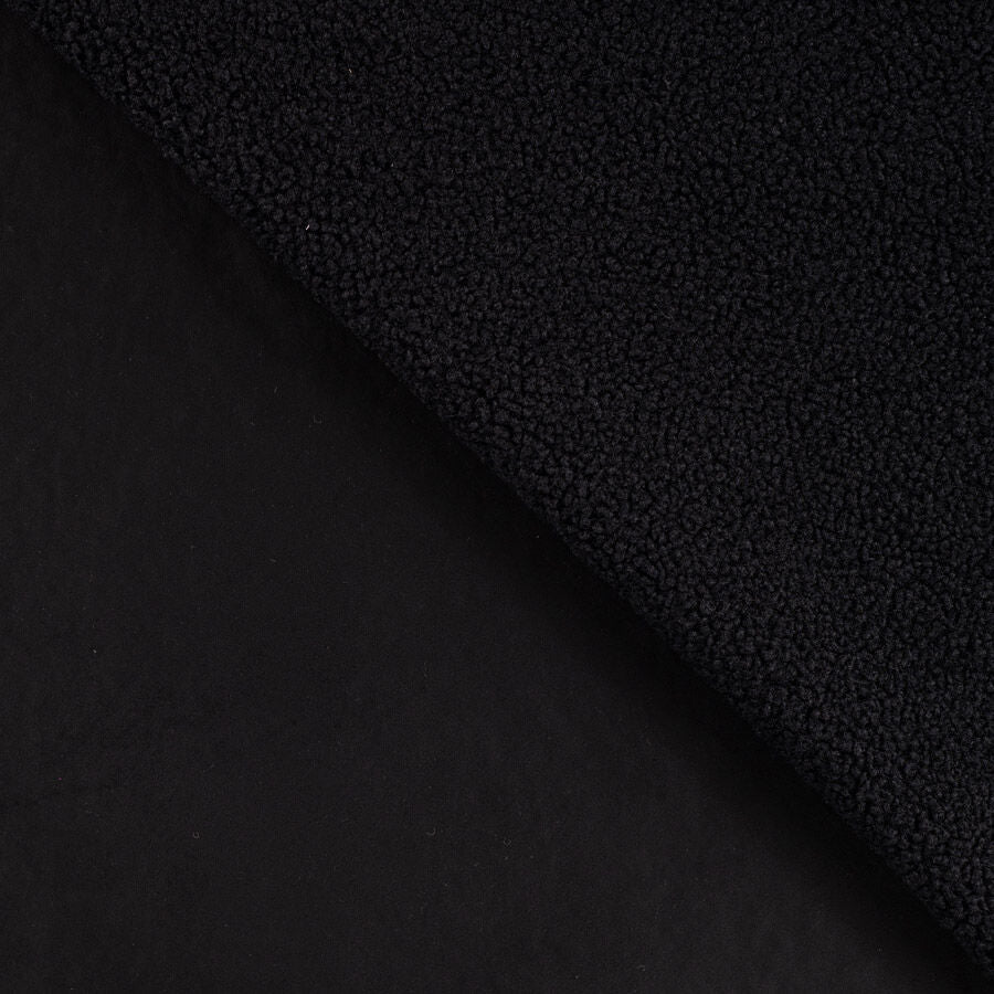 400gsm Sherpa Suede - Black