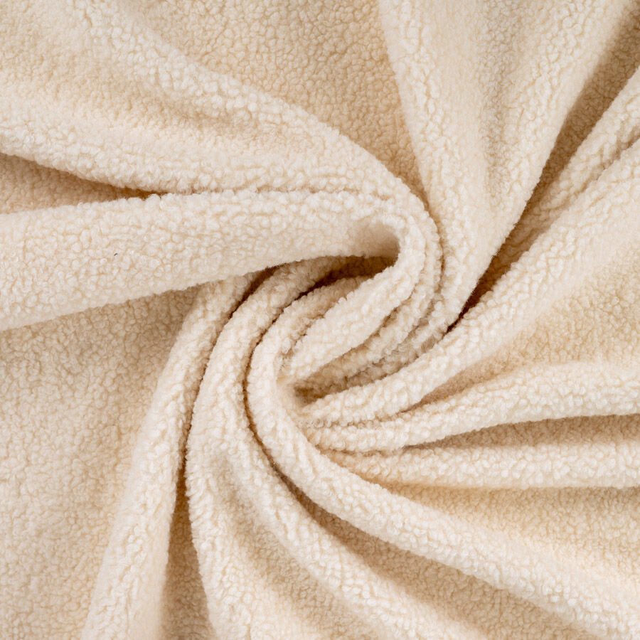 400gsm Sherpa Suede - Ecru