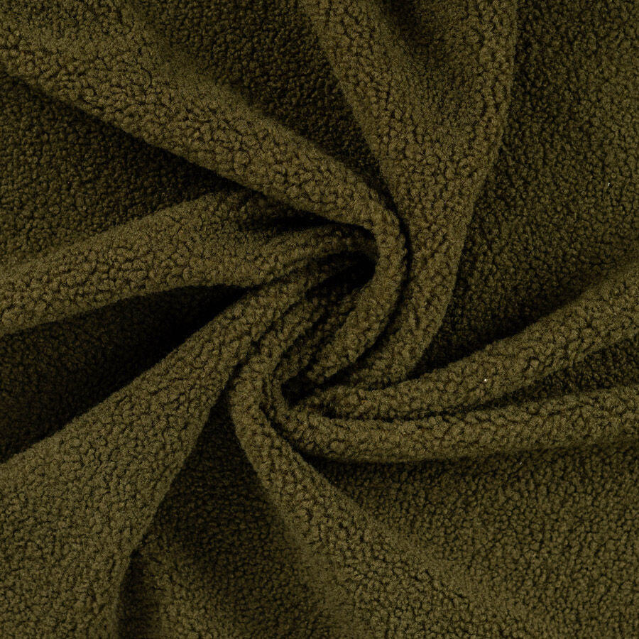 400gsm Sherpa Suede - Army