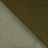 400gsm Sherpa Suede - Army