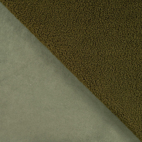 400gsm sherpa suede army