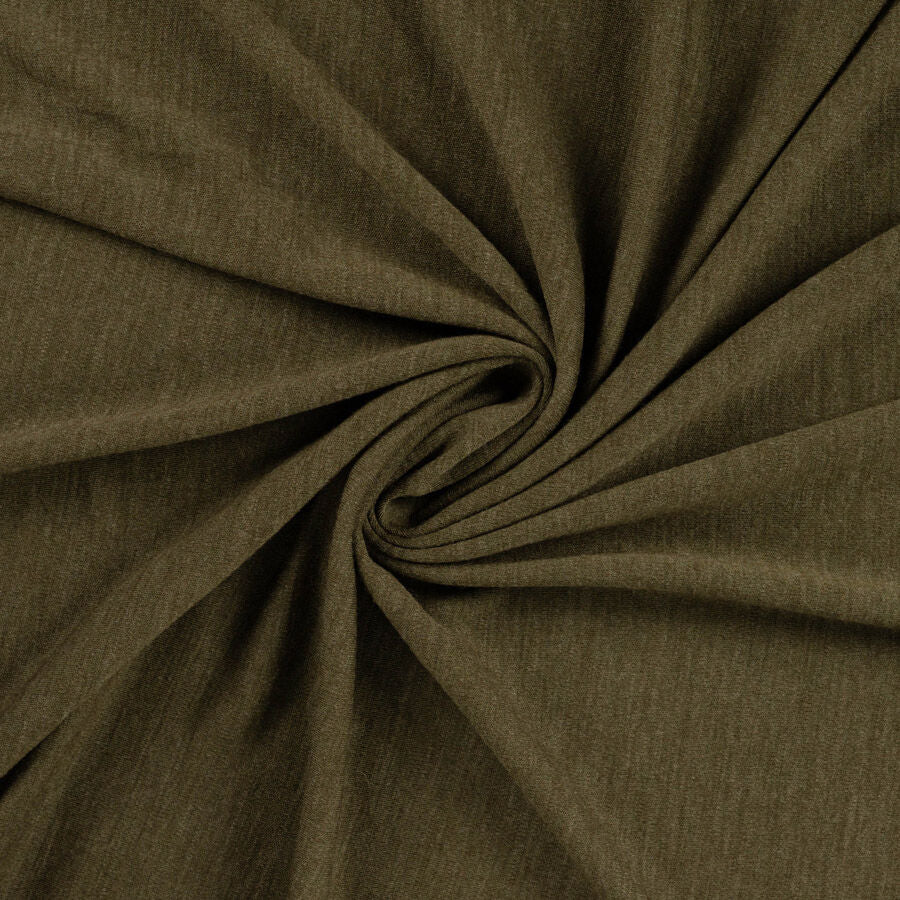 100% Merino Wool Jersey - Khaki