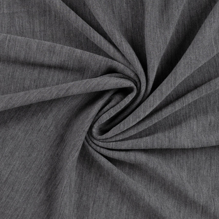 100% Merino Wool Jersey - Mid Grey