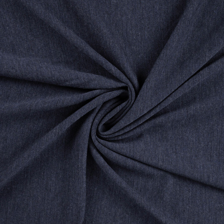 100% Merino Wool Jersey - Navy