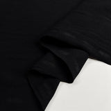 Fine Rib Black Cotton Jersey