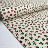 Christmas Cotton - Holly Natural - Medium