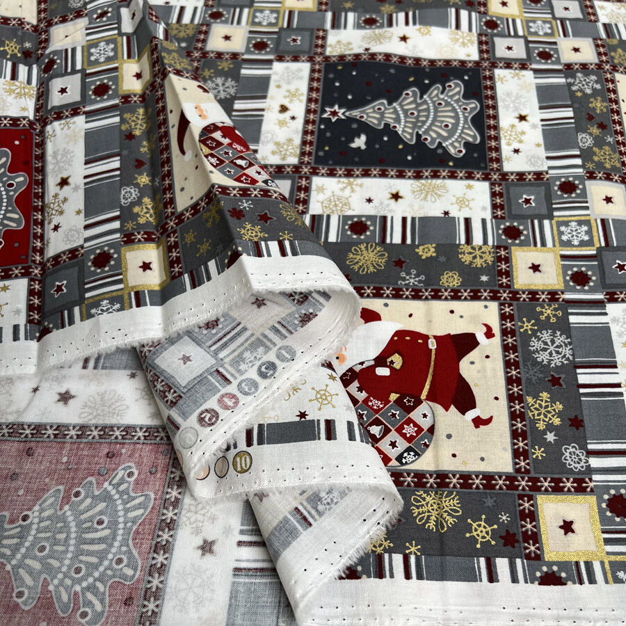 Christmas Cotton - Winter Wishes - Grey